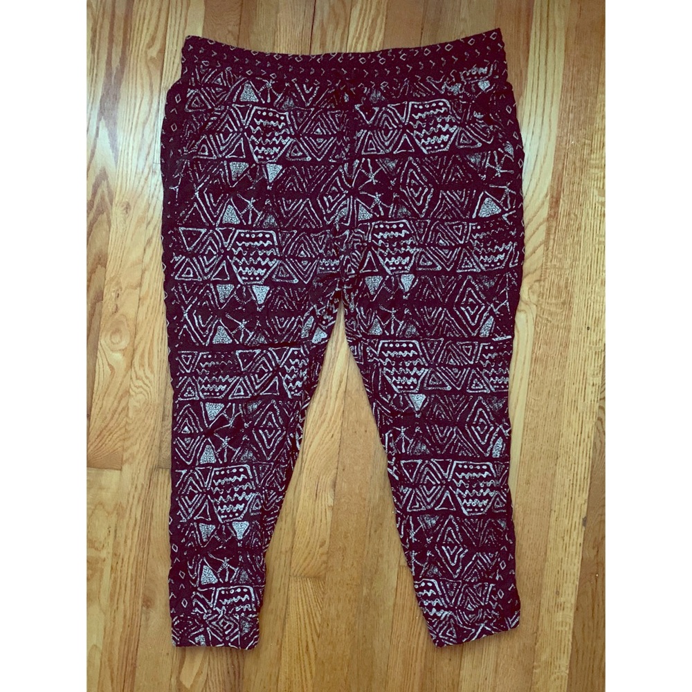 Dressy Casual Printed Plus Size Pants
